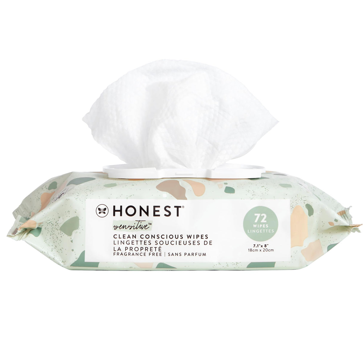 The Honest Company Clean Conscious Multi-Use Wipes | Hypoallergenic + Unscented for Sensitive Skin | Over 99% Water, Compostable, Plant Based, Baby Wipes | Rose Blossom, 288 Count