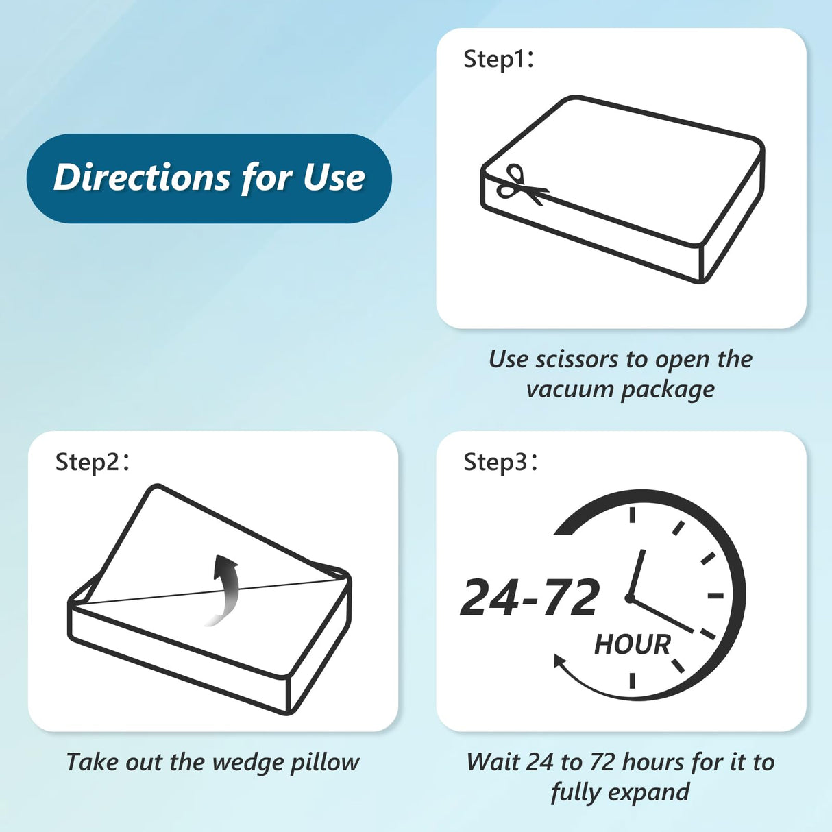 Longering 6PCS Orthopedic Bed Wedge Pillow Set for Sleeping - Post Surgery Pillow Set for Body Back and Leg Pain Relief - Adjustable Pillows for Snoring & Heartburn & Acid Reflux (White Grey)