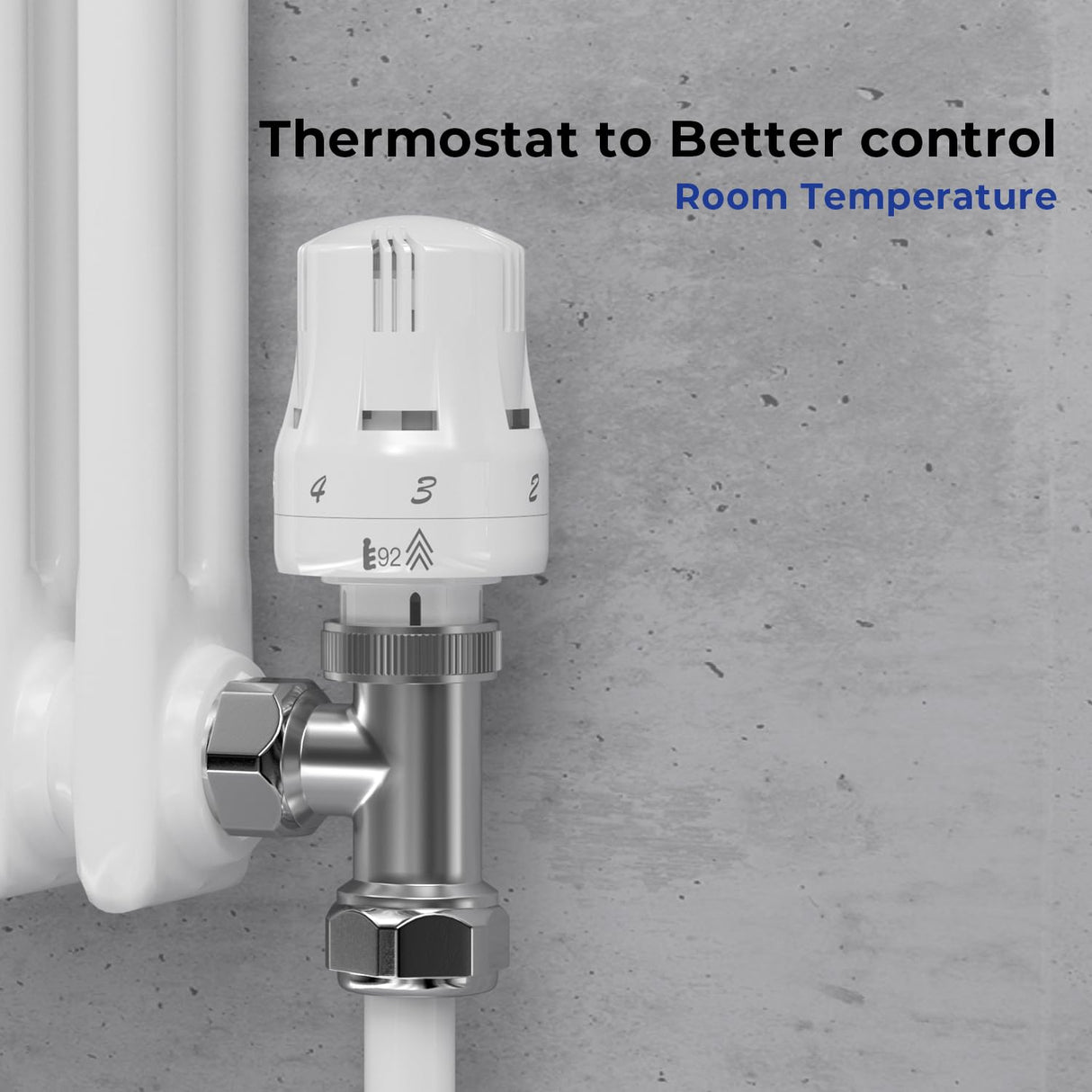 Thermostatic Radiator Valve Head 1pcs - Vancoco Modern TRV Head Thermostatic Radiator Valve Head Thermostatic Valve Head M30x1.5 TRV Head Radiator Valves