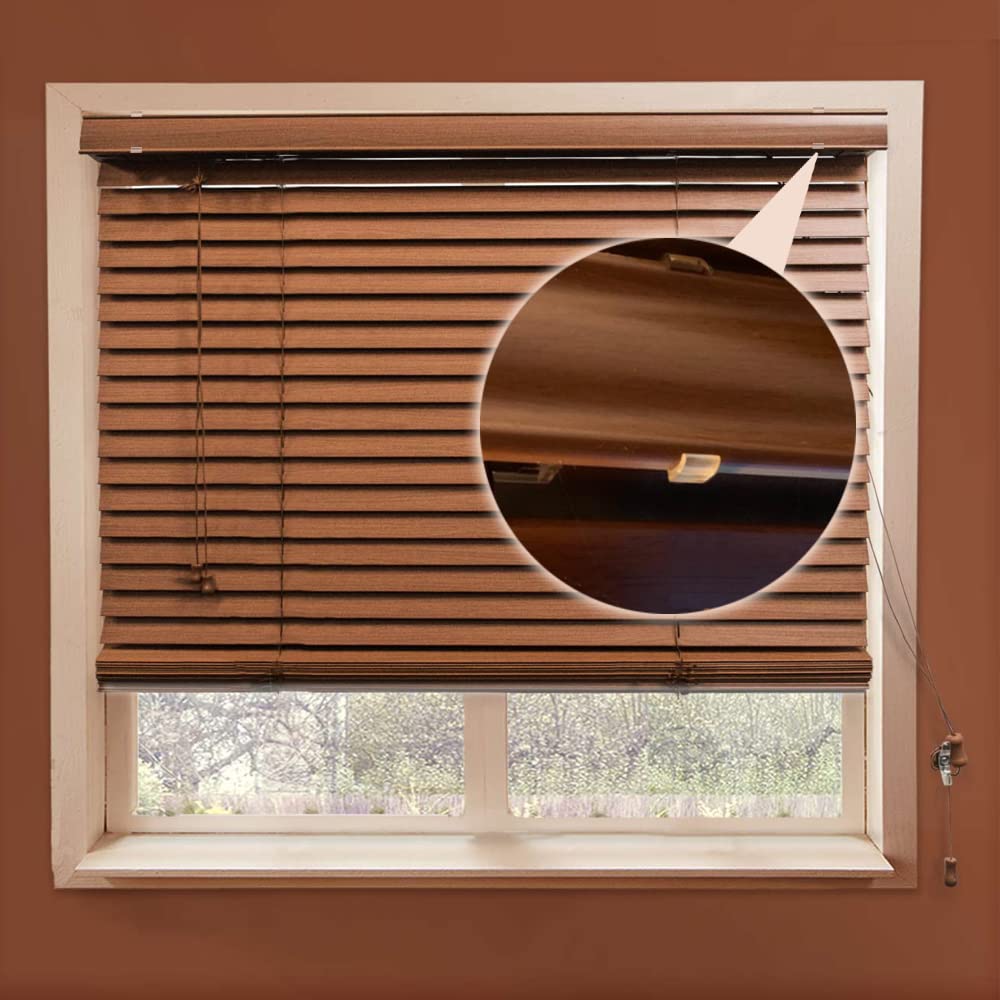 2.5 Inch Valance Clips, Clear Window Blind Clip for Horizontal Blinds, Fits 2.5 Inch Valance (6 PCS)
