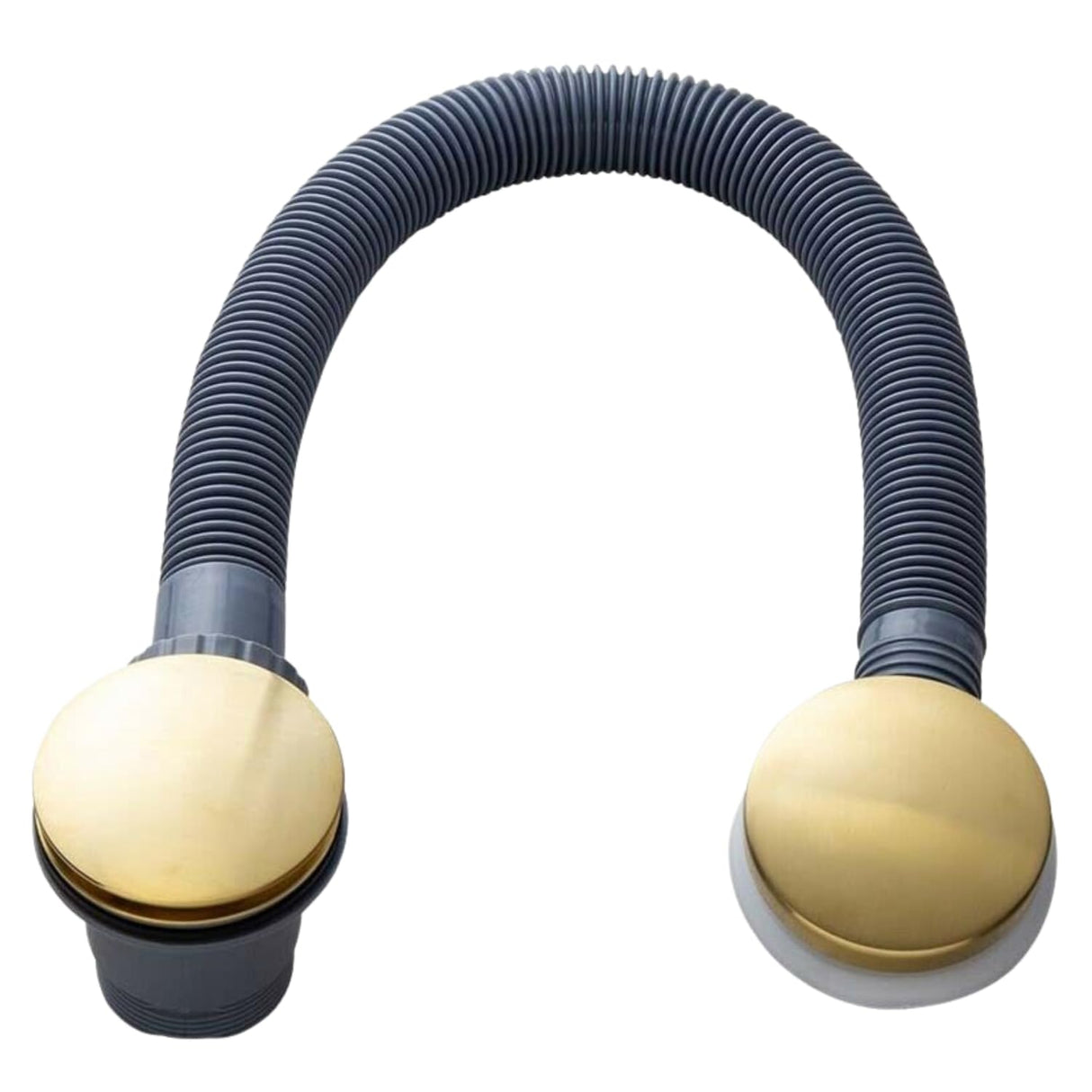 Go Bathrooms Gold Bath Waste Overflow Bath Drain with Pop Up Bath Plug Click Clack Waste and Overflow Drain Kit