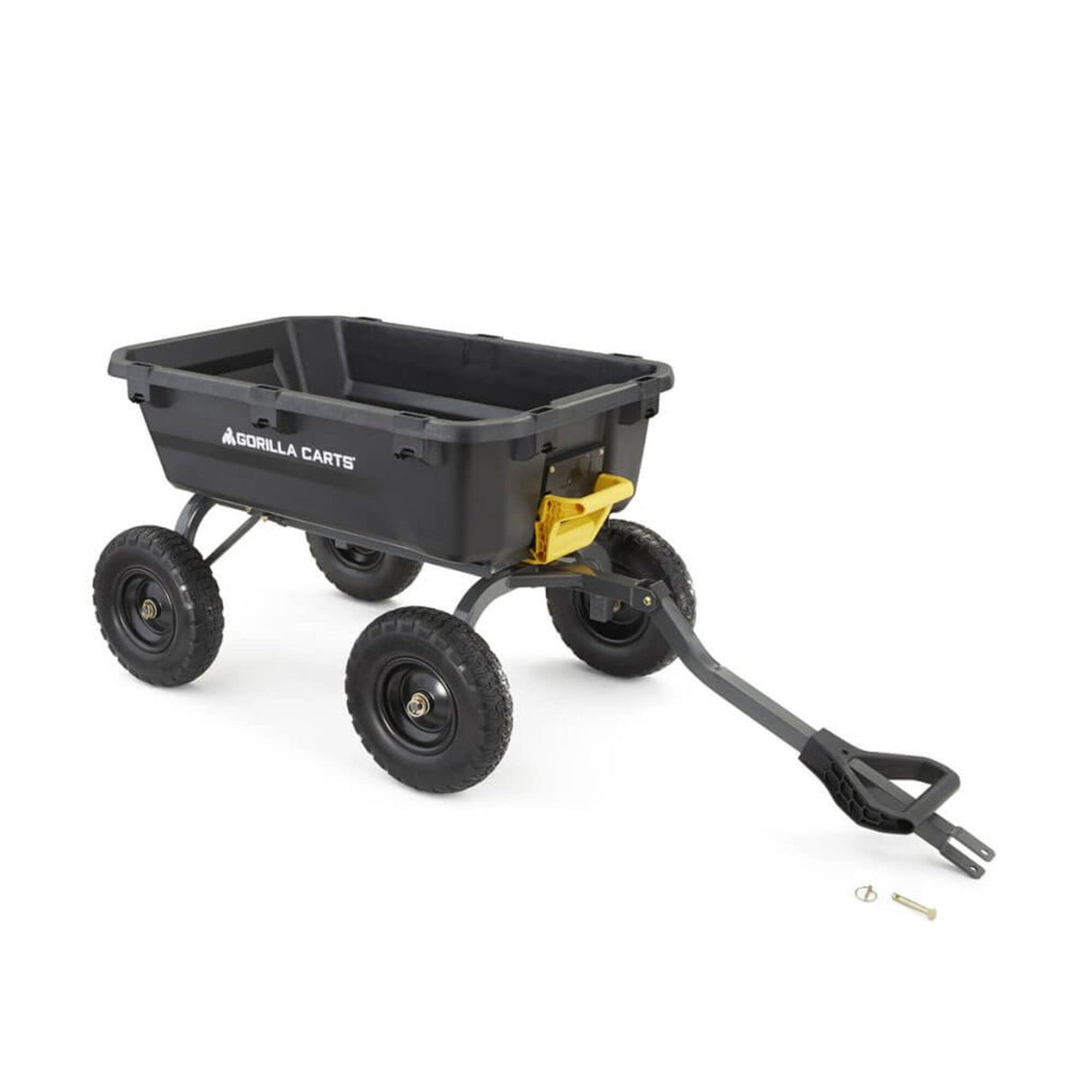 Gorilla Carts Dump Garden Cart, 7 Cu Ft,1200 lb Capacity, No-Flat Tires