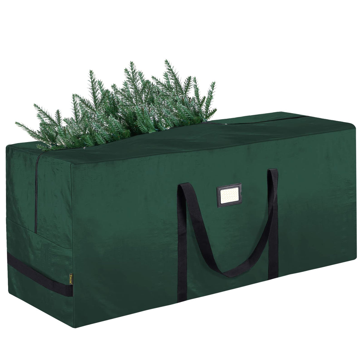 BALEINE 9 ft Christmas Tree Storage Bag, Heavy Duty Extra Large Artificial Christmas Tree Bag with Reinforced Handles and Dual Zippers Wide Opening (Green, 9 ft)