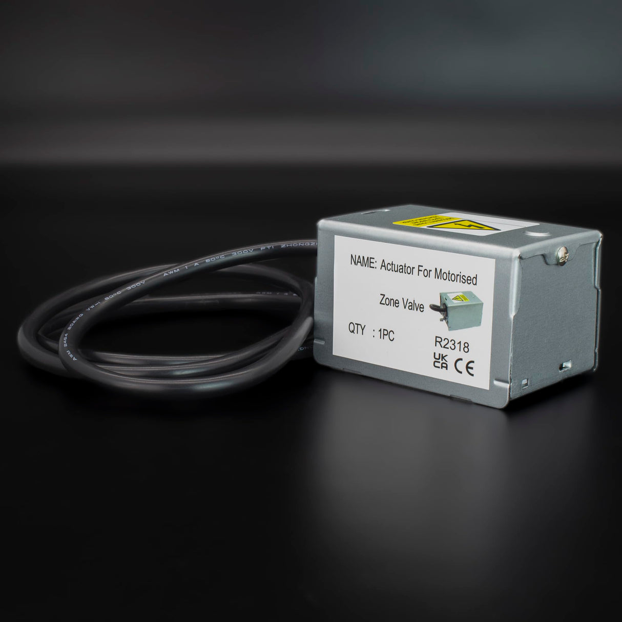 Kudos-Trading - 2 Port motorised Zone Valve Head 22mm Closed 230v Replacement for The Honeywell V4043H Compatible with underfloor Heating & Central Heating Systems