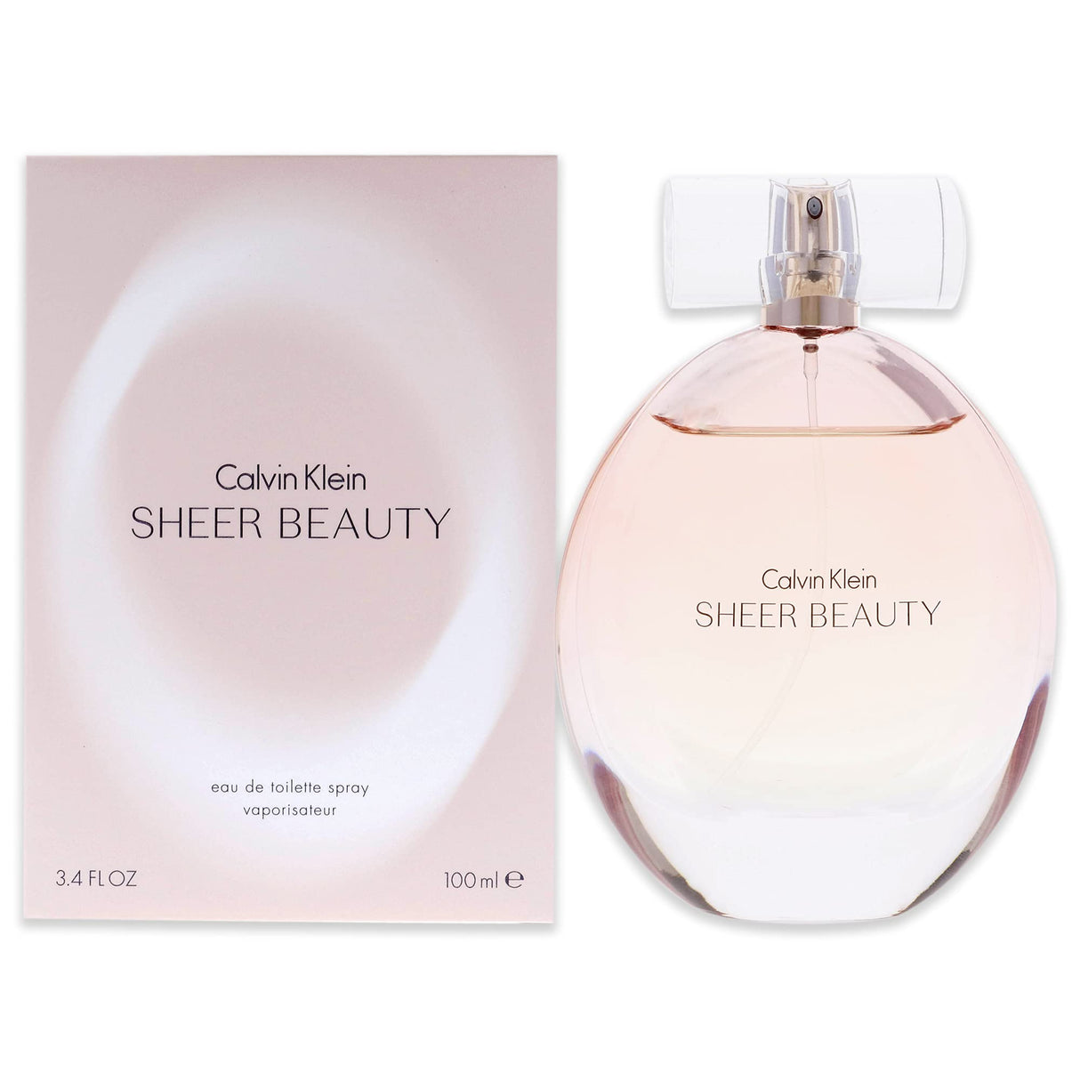 Calvin Klein Sheer Beauty Eau De Toilette Spray for Women, 3.4 Ounce