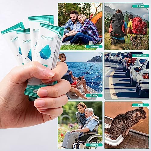 OUMEE 50 Pack Poo Gel for Portable Toilet, Camping Toilet Powder, Eco Absorbent Gel, Portable Urine Packets for Outdoor Camping Recreation Supplies (50)