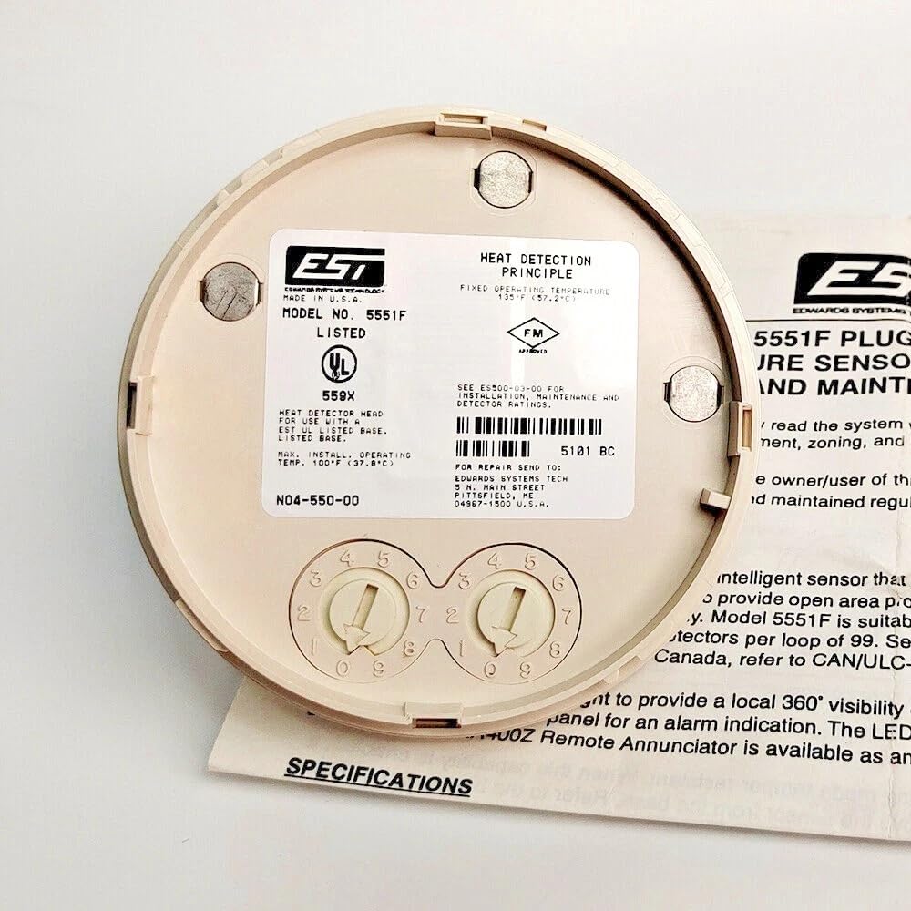 EST Edwards 5551F Heat Detector