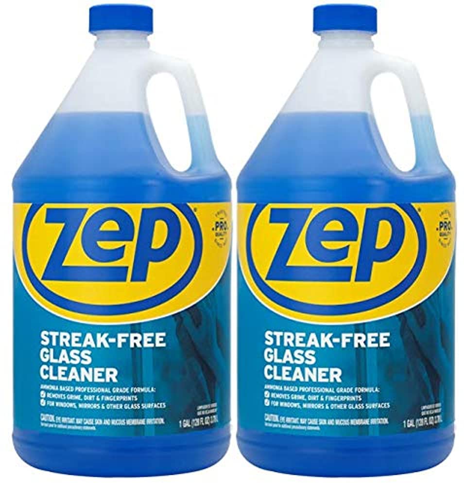 Zep Streak-Free Glass Cleaner - 1 Gallon - (Case of 2) ZU1120128 - Pro Formula Clean