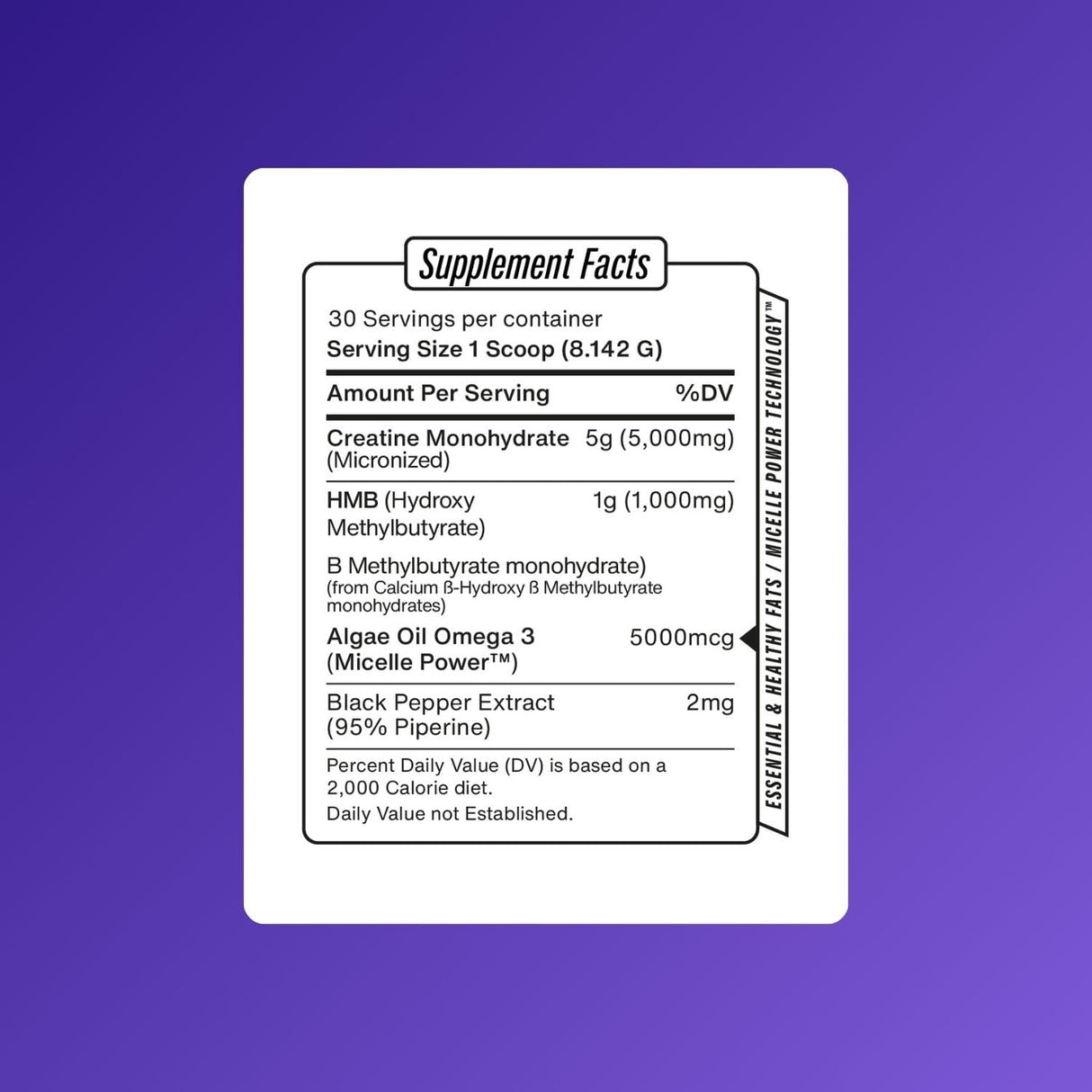 Creatine Monohydrate Powder - Omega 3, HMB, Watermelon Flavor - High Absorption for Men & Women - Supports Energy & Muscle Repair - Founded by James Rodriguez - 30 Servings.