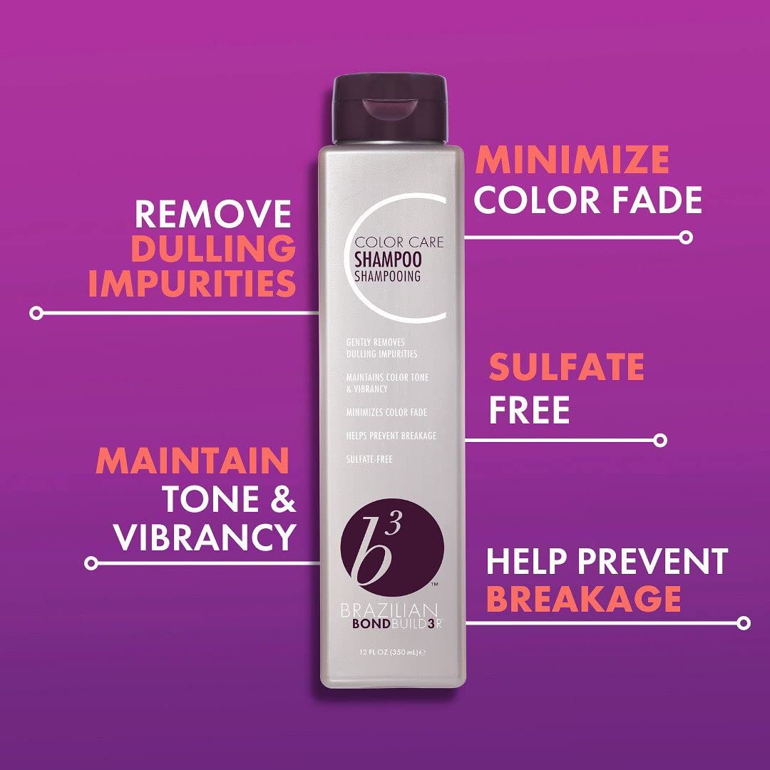 B3 Brazilian Bondbuilder Color Care Shampoo & Conditioner with Color Lock,28.75 fl oz.(3 Count)