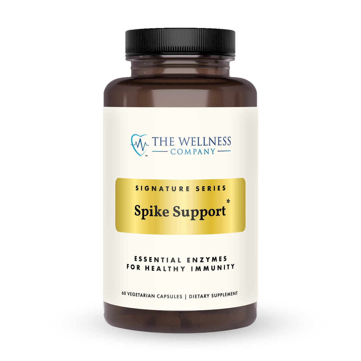 The Wellness Company Spike Support | 60 ct (1 Month Supply) | with Nattokinase, A Proteolytic Enzyme for Fibrinolytic (Anti-Clotting) | Non-GMO, Vegan, Gluten Free | for Year-Round Immune Support