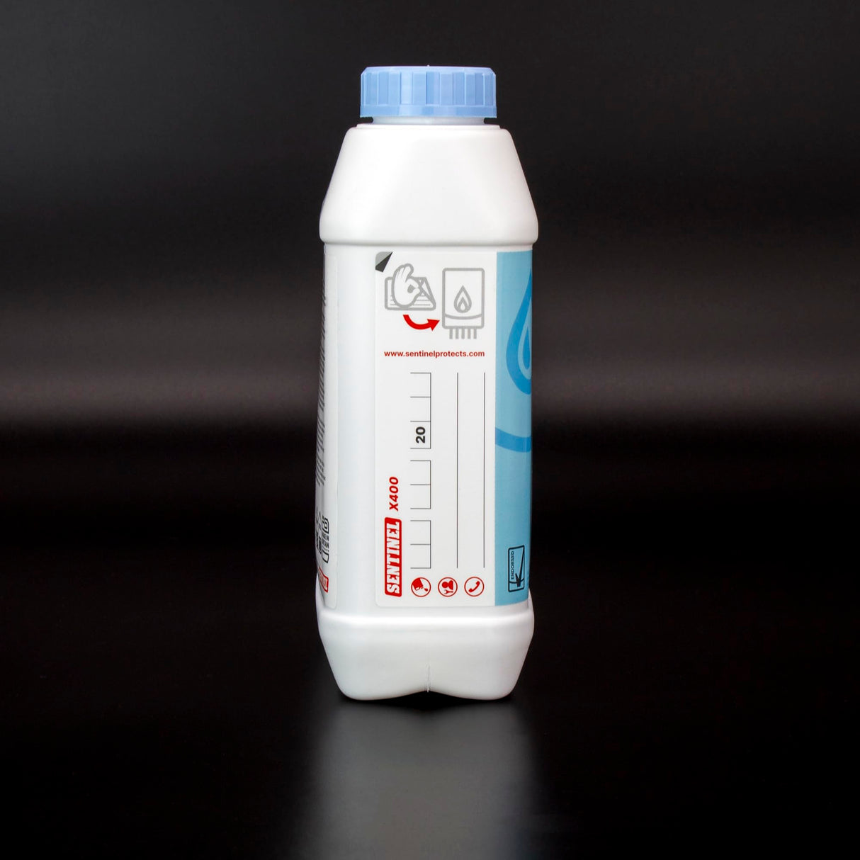 Kudos Trading - Sentinel X400 Sludge Remover Cleaner Boost Heating System Efficiency, Prevent Rust & Corrosion Easy to Use Formula for Cleaner Pipes & Radiators 1 Liter Bottle.