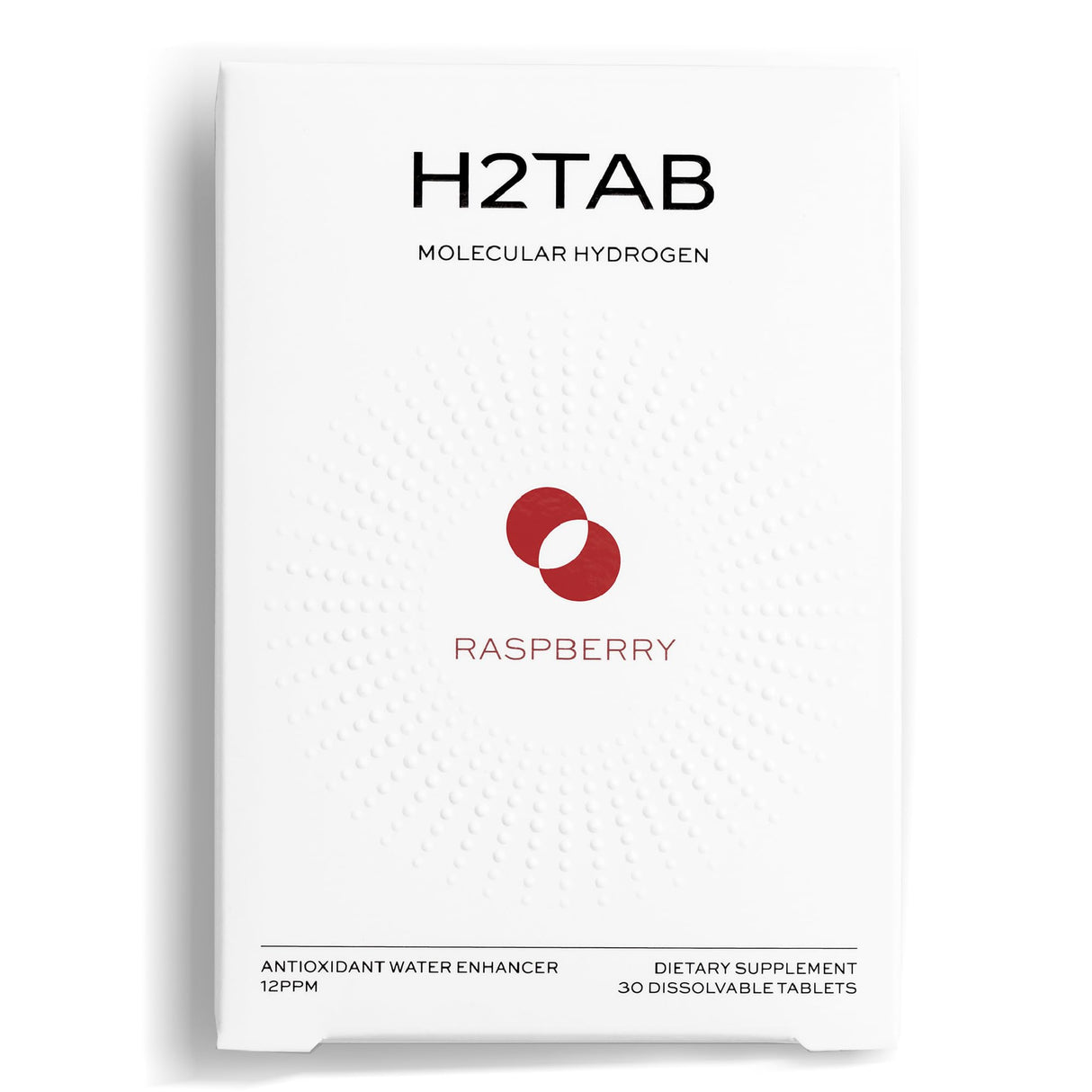 H2TAB Molecular Hydrogen Tablets with Magnesium – 12 PPM Hydrogen for Drinking Water – 30 Count Raspberry Flavor