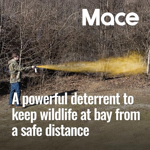 Mace Brand Guard Alaska Bear Deterrent Self Defense Spray, 9.17 oz, 20 Feet Range, Max Strength 20% OC Wildlife Safe Formula, Essential for Outdoors, Hiking, Camping, & Hunting