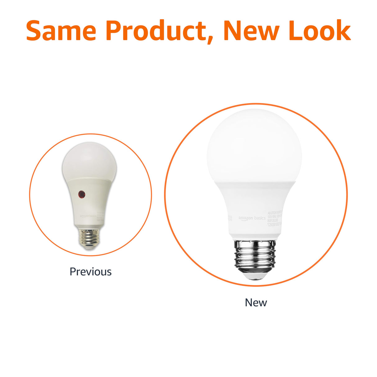 Amazon Basics A19 Dusk to Dawn Sensor LED Outdoor Light Bulb, 60W Equivalent, Energy-Efficient 9W, Soft White 2700K, E26 Base, 10,000 Hours, 6-Count