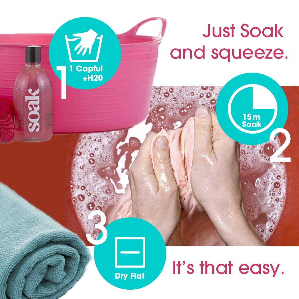 Soak Laundry Soap – No Rinse, Plant Derived Hand Wash Detergent - 375 ml / 12 fl. oz, 75+ Washes (Pineapple)