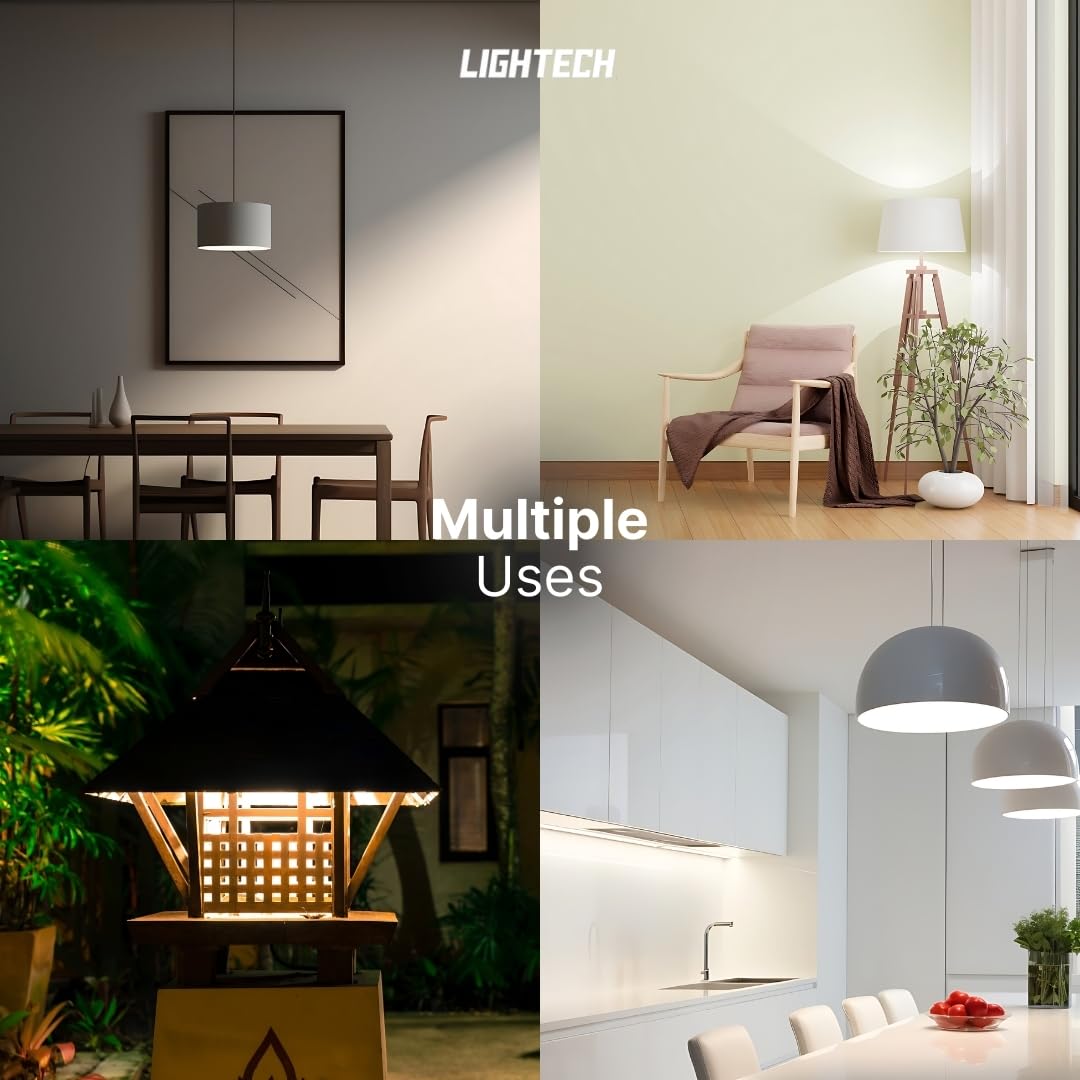 A19 LED Light Bulbs, 12 Pack, 60W Equivalent, 9W Daylight 5000K LED Light Bulb, 810 LM, Bedroom, Living Room, Office, Garage, Daylight LED Light Bulbs, Light Bulbs, Non-Dimmable, E26, UL Listed