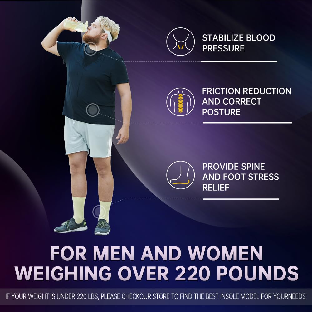 VALSOLE Plantar Fasciitis Insoles for Men Women - 220+lbs Heavy Duty Support Pain Relief Orthotics - High Arch Insoles - for Flat Feet - Metatarsalgia - Arch Pain - Heel Pain - Work Boot Shoe Insole