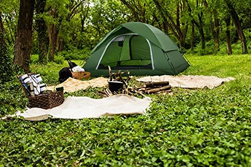 Vela Camping Tent for 2 Person, 4 Person, 6 Person - Waterproof Two Person Tents for Camping, Small Easy Up Tent for Family, Outdoor, Kids, Scouts in All Weather and All Season by Clostnature