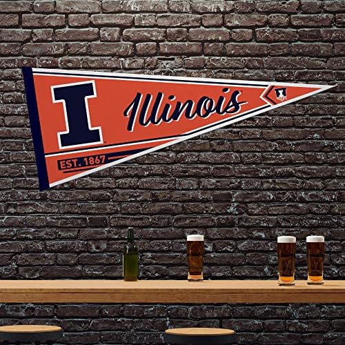Rico Industries NCAA Classic 12" x 30" Felt Wall Décor Pennant - Great for Home/Bed Room/Man Cave Décor
