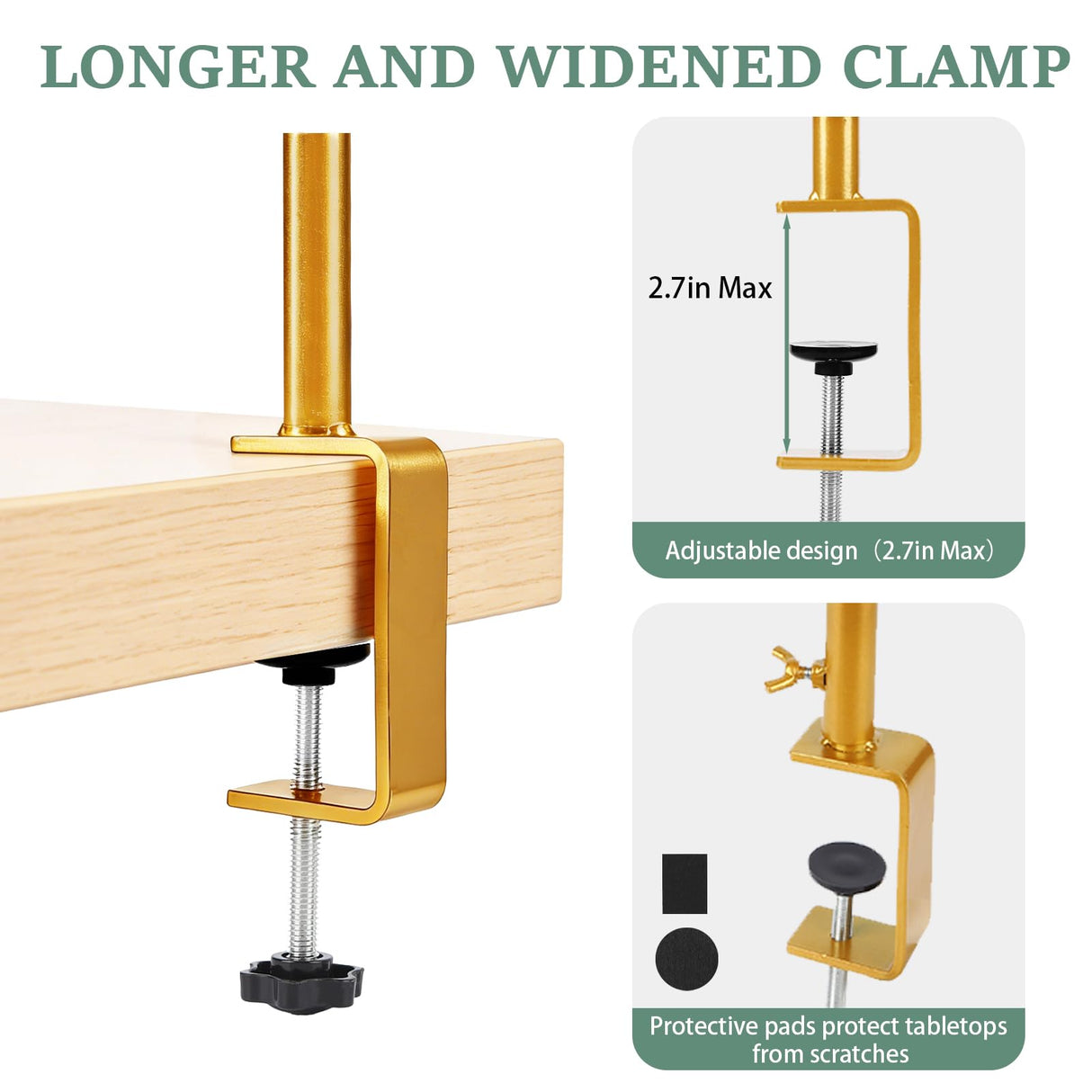 Lemosyu Over The Table Rod Stand with Clamps for Wedding, Birthday, Party