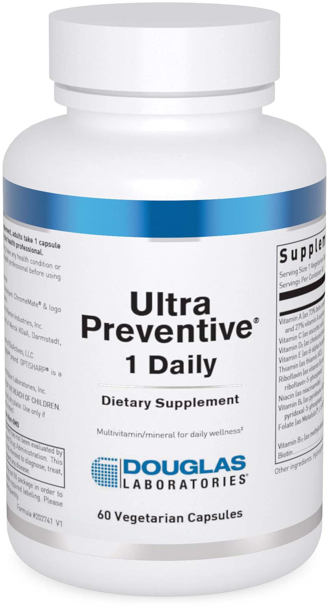 Douglas Laboratories Ultra Preventive 1 Daily | Multivitamin and Mineral Supplement to Support Energy Production, Immune Function, and Overall Health* | 60 Capsules