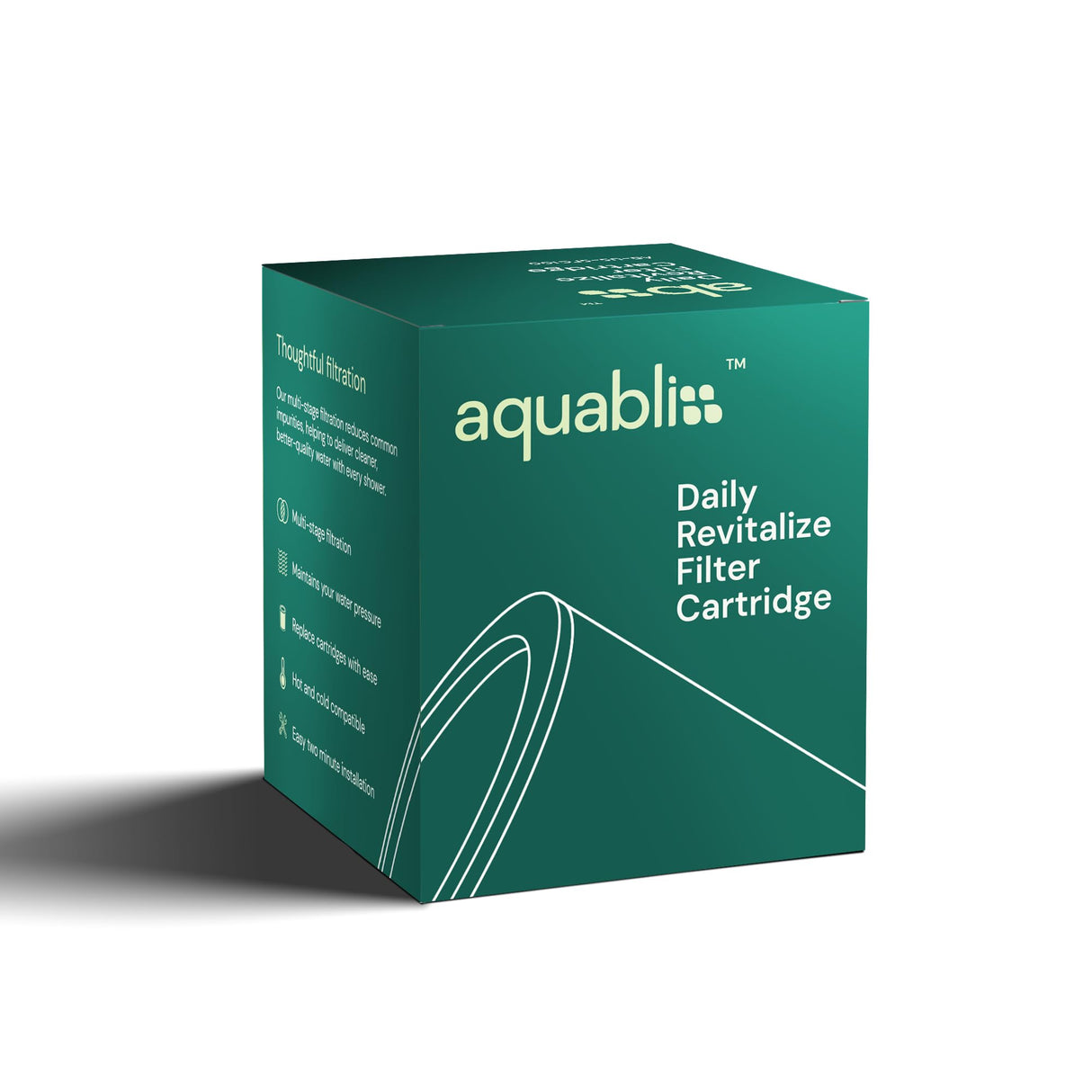 AquaBliss High Output Shower Filter Replacement Cartridge – Reduces Chemicals & Chlorine, Restores pH Balance, Glowing Skin, Strong Nails & Shimmering Hair – 1-Pack (SFC100)