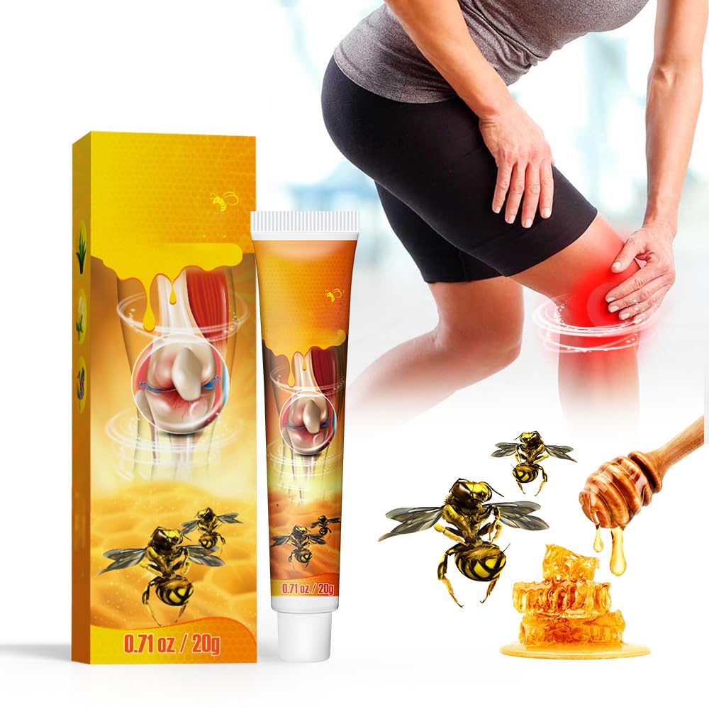 3 Pack Bee Venom Cream, Bee Venom Advanced Joint and Bone Gel for Neck, Knee, Shoulder, Waist, Leg