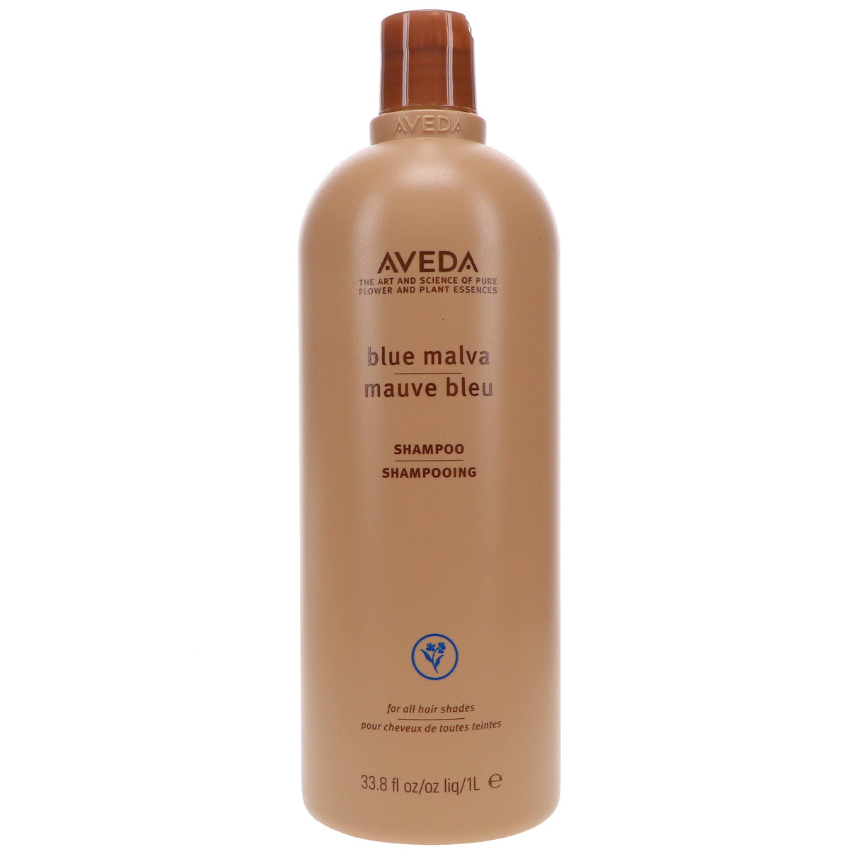 AVEDA Blue Malva Shampoo for Gray Hair, and neutralizes brassiness in 33.8 fl oz/1 litre
