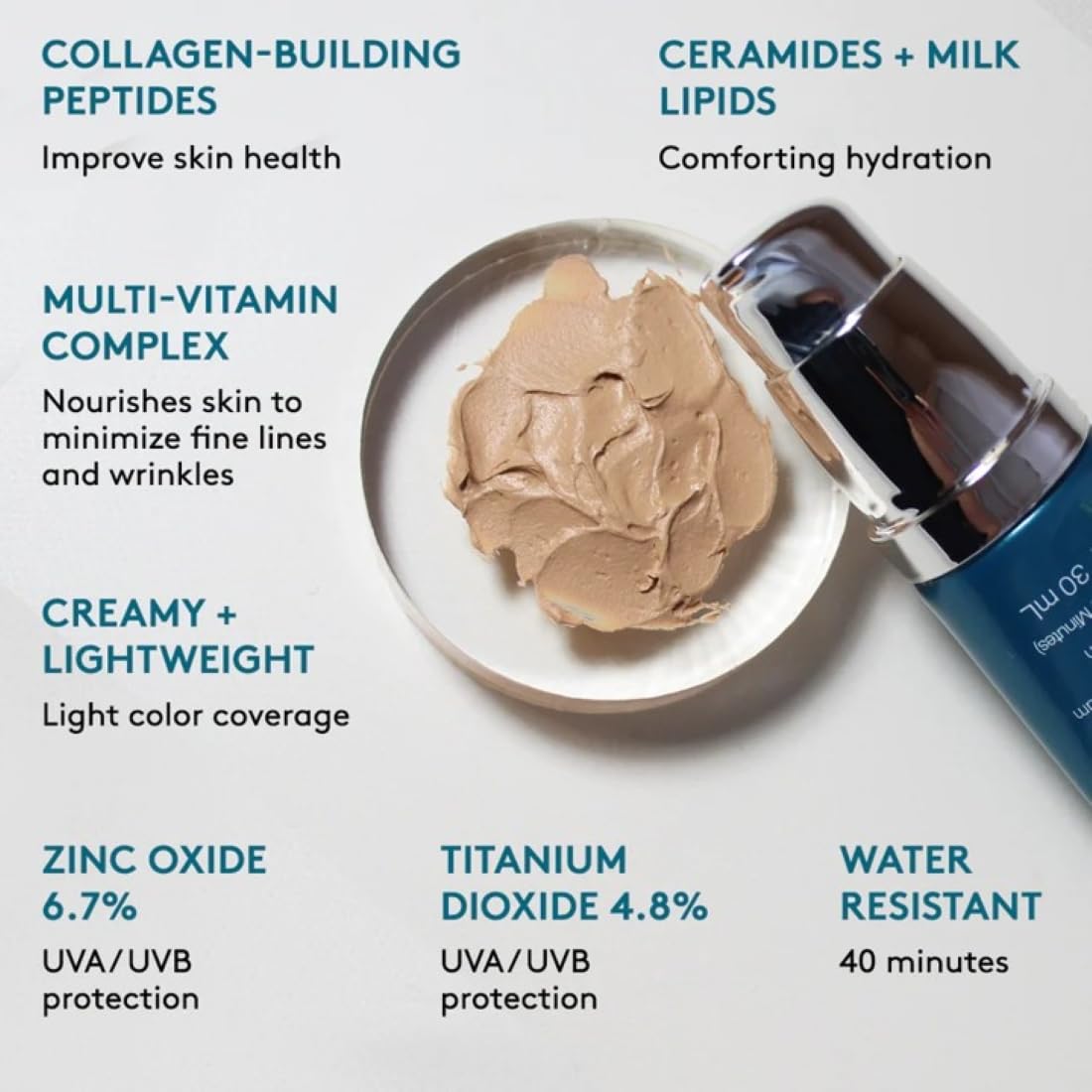 Colorescience Mineral Sunscreen Foundation, Tint du Soleil , Medium, 1 Fl Oz (Pack of 1)