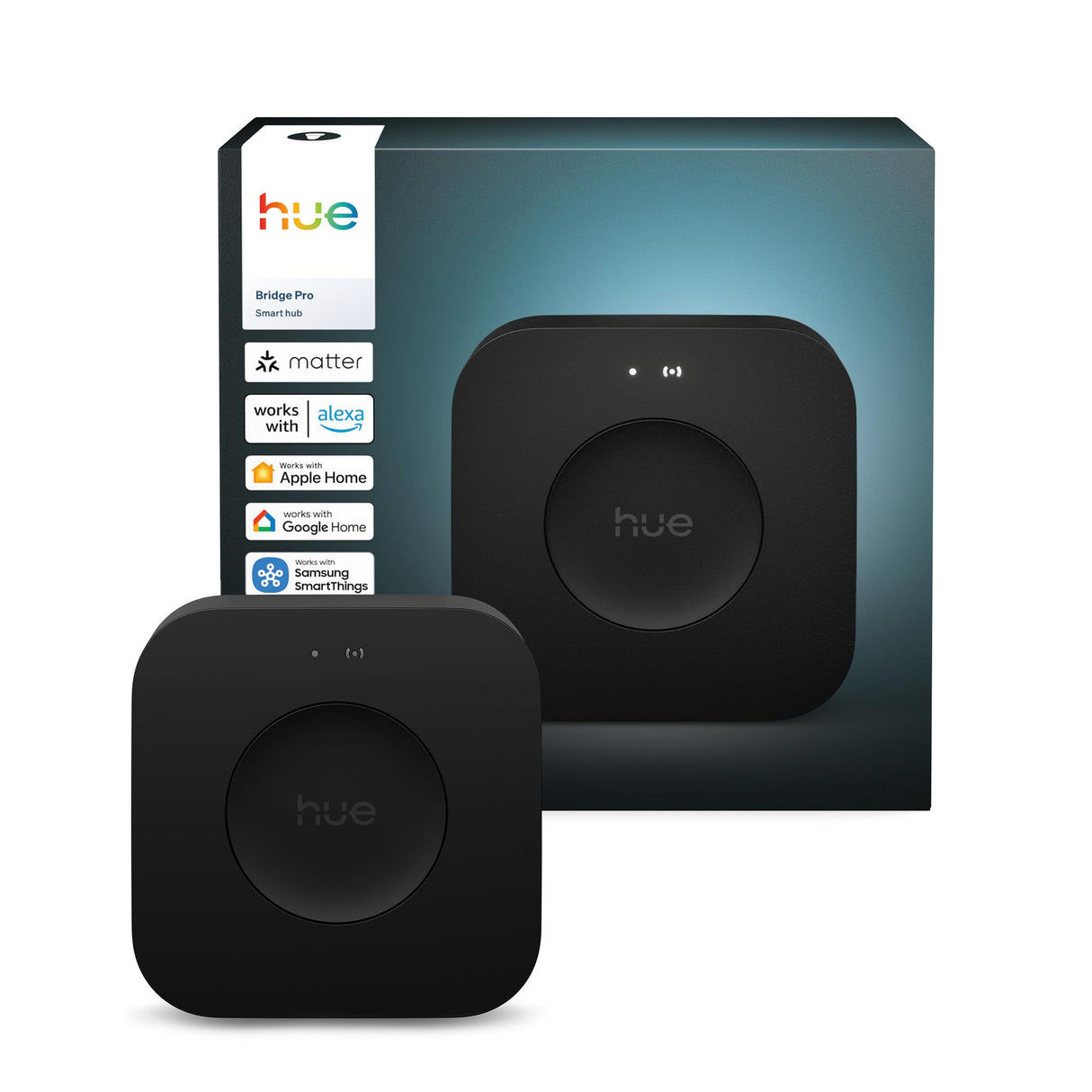 Philips Hue Bridge Pro, Smart Light Hub, Wireless, Advanced Encryption, Supports 150+ Lights & 50+ Accessories, Works with Apple Home, Alexa, Google, Samsung SmartThings