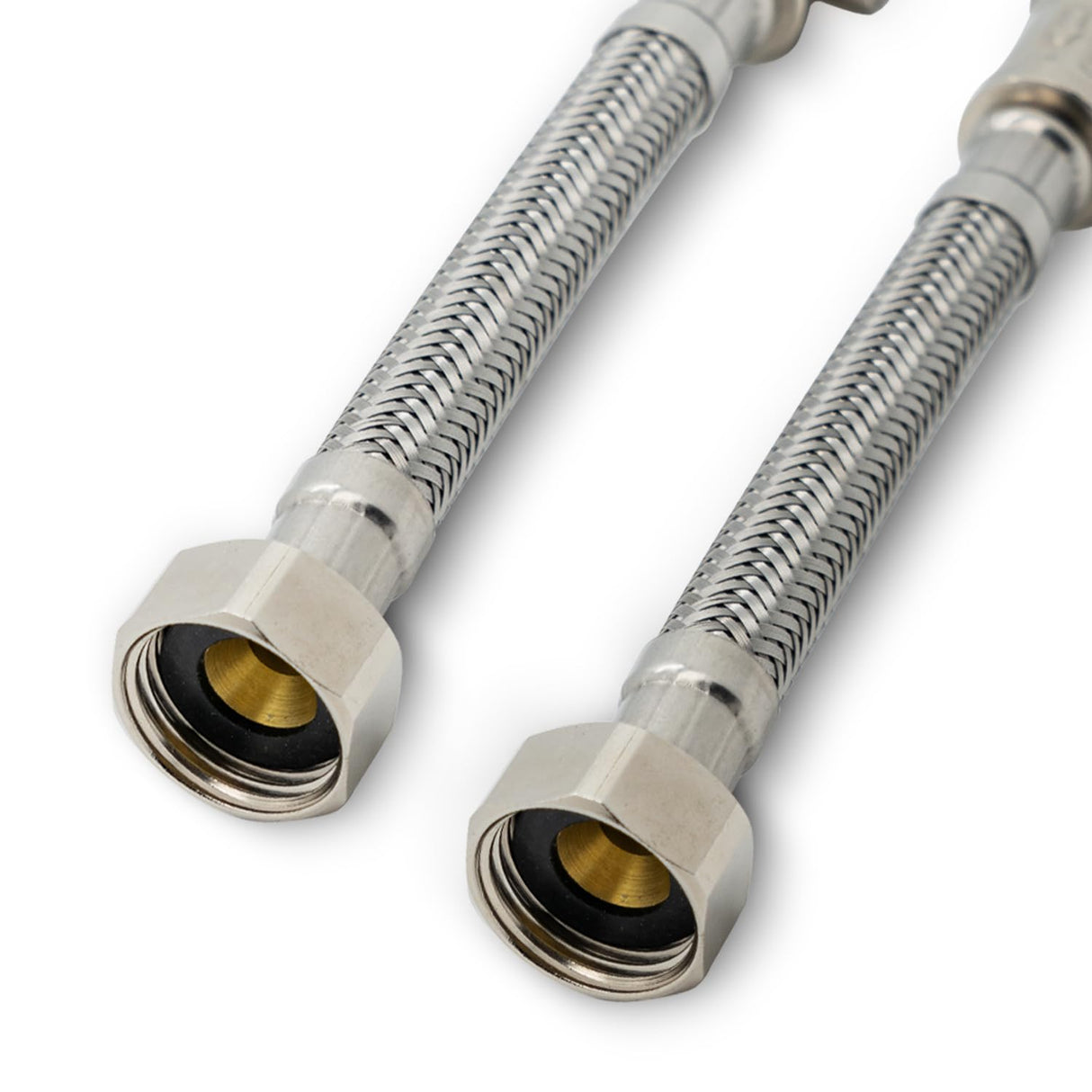 Flexible Hose with Isolation Vancoco Short 15mm x 1/2inch Flexi with Isolation 150mm Long Reeds Pipe Tap Connector Hose