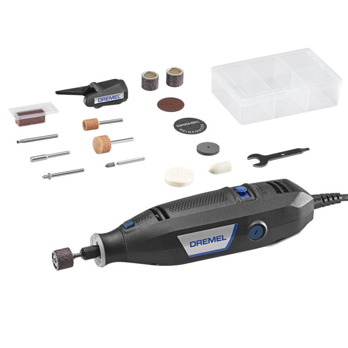 Dremel 3100-1/15 Variable Speed Rotary Tool Kit- 1 Attachment and 15 Accessories, Ideal for a Variety of Crafting and DIY Projects- Cutting, Sanding, Grinding, Polishing, Drilling, and Engraving