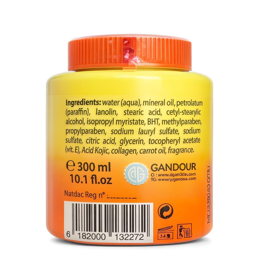Natural Glow Carotone Moisturizing Cream- Hydrating Face & Body Cream, SPF 10, Daily Use, 300ml (10.1) oz