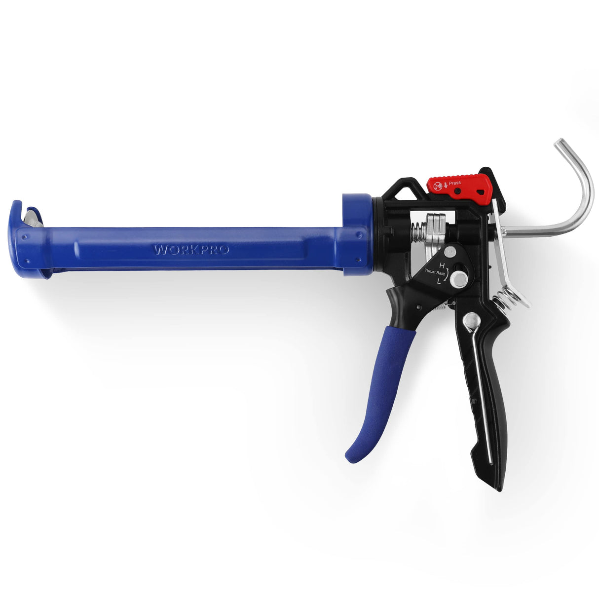 WORKPRO Caulking Gun, Hand Caulk Gun with Adjustable 9:1&18:1 Thrust Ratio