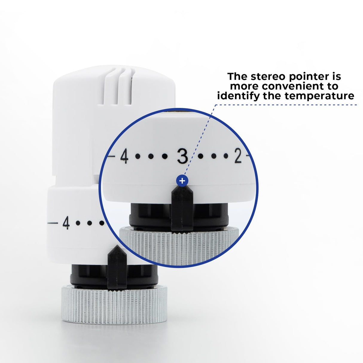 Thermostatic Radiator Valve Angled - Vancoco Thermostatic Valve for a Verti Cal Radiator TRV & Lockshield 1/2" x 15mm for Radiator Central Heating