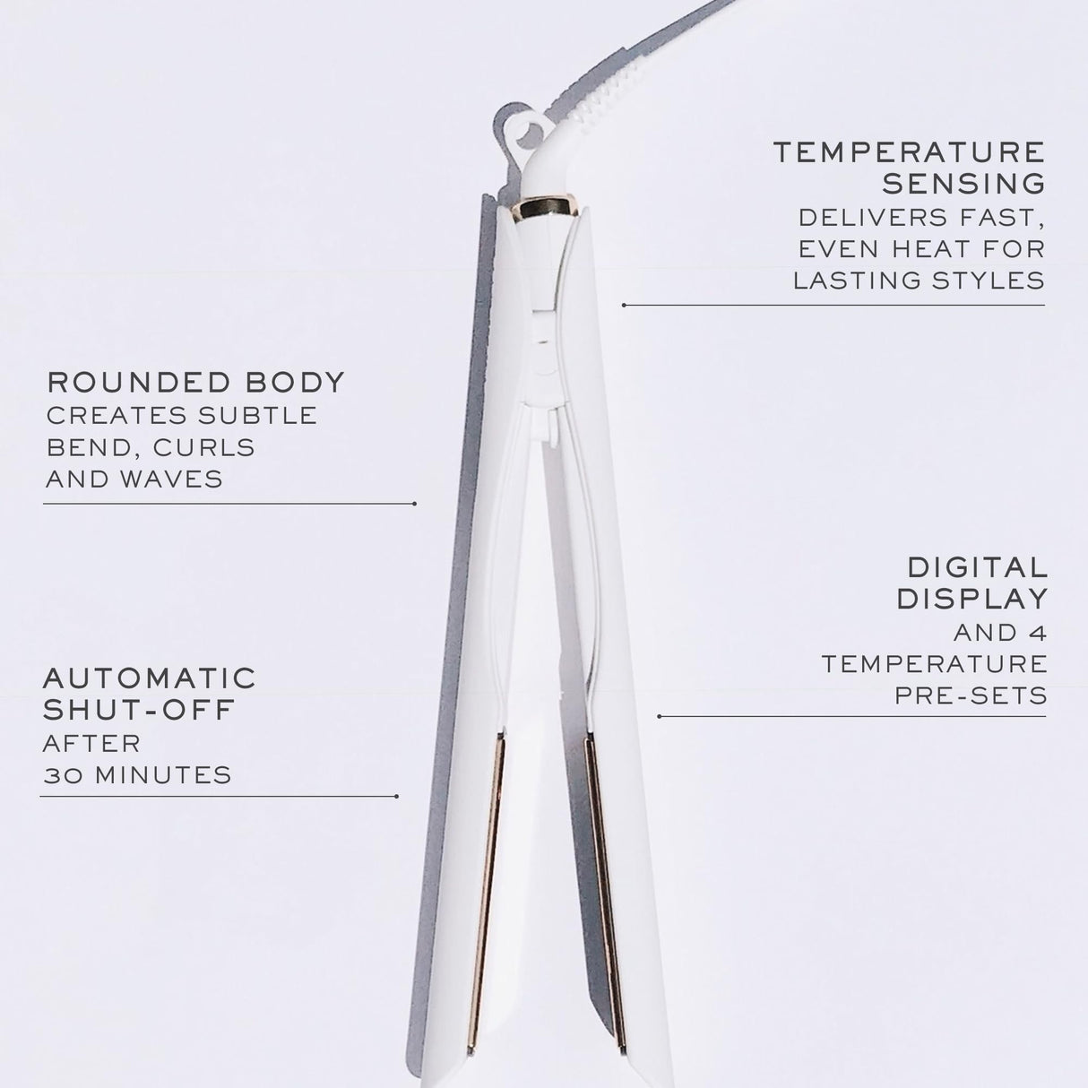 Kristin Ess 3-in-One Professional Titanium Hair Straightener Curler 2 in 1 + Beach Waver Combo for Women with Curly, Frizzy + Thick Hair - 1 1/4 Inch Dual Voltage Flat Iron + Travel Cap - 440 Degree