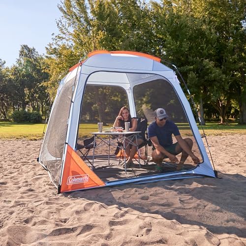Coleman Skyshade Screened Shelter with Easy Setup, Lightweight Picnic Screen Room for Bug-Free Lounging, Made of PFAS-Free Materials