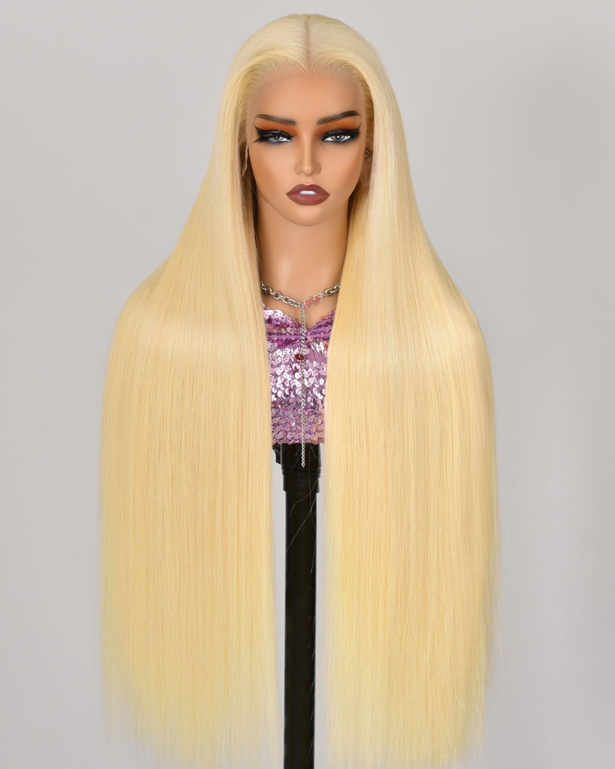 colowam 30Inch 613 13x6 Lace Front Wig Human Hair 200 Density 613 Lace Front Wig Human Hair Straight 613 HD Lace Frontal Wig 13x6 Blonde Wigs Human Hair Pre Plucked (613 Blonde Wigs)