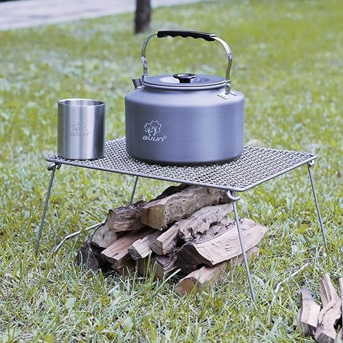 Bulin 2.2L Camping Kettle with 2&4 Stainless Steel Cups for Outdoor Camping Cookware Hiking Backpacking Kitchen Campfire and Picnic, Carrying Bag