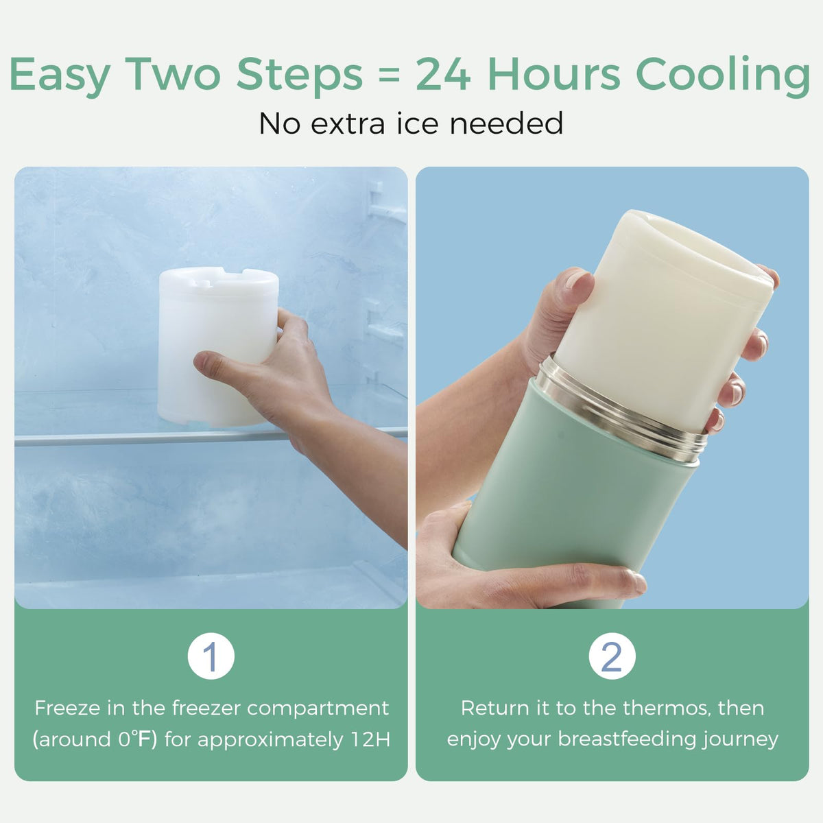Momcozy 22oz Portable Breastmilk Cooler for 24H Outdoor, Newborn Essentials