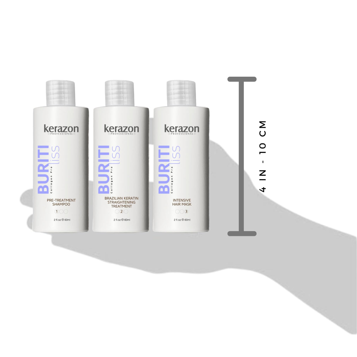 Brazilian Keratin Straightening Treatment KIT 2fl.oz Buriti Liss Collagen Pro For all hair types