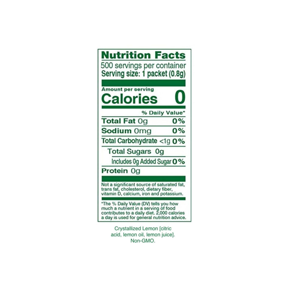 TRUE LEMON Water Enhancer, Bulk Pack 0.03 Oz - 500 Count (Pack of 1), 0 Calorie Drink Mix Packets For Water, Sugar Free, Lemon Flavor