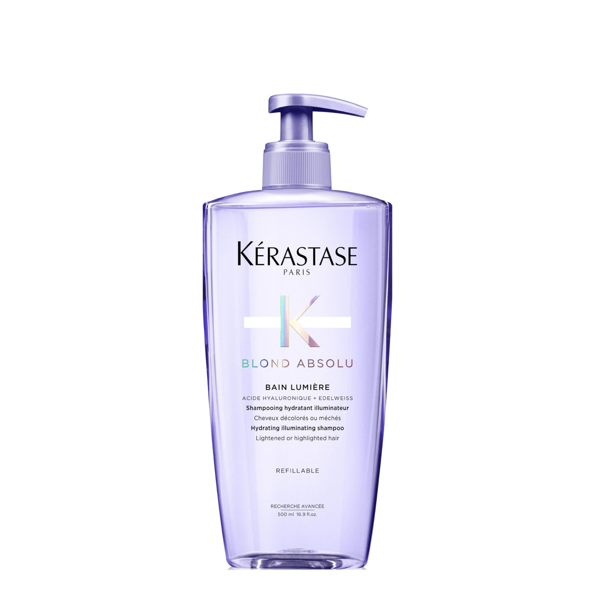 Kerastase Blond Absolu Shampoo Lumière - Intensely Hydrates & Illuminates Shiny Hair, Removes Impurities & Pollution, For Lightened & Highlighted Hair, 16.9 Fl Oz