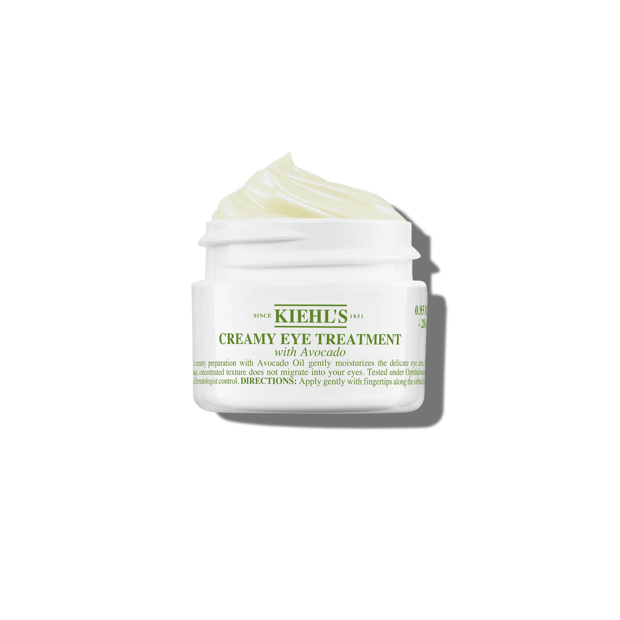 Kiehl's Avocado Eye Treatment, Nourishing and Hydrating Eye Cream, Avocado Oil and Caffeine to Energize and Invigorate Skin, Tired Eyes, 99% Naturally Derived Formula - 0.5 fl oz