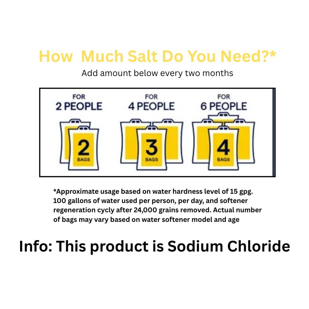 Clean and Protect Water Softener Salt Pellets 3-Pack 40 lb Bags 120 lbs Total Reduces Scale
