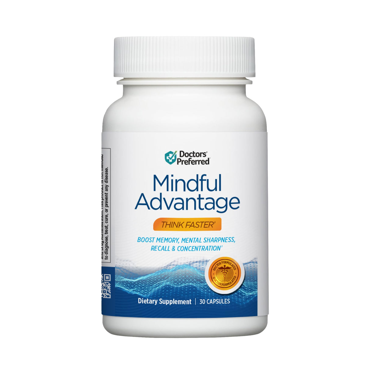 DOCTORS' PREFERRED Mindful Advantage Brain Supplements for Memory and Focus - Boost Memory, Mental Sharpness, Recall & Concentration - 30 Count