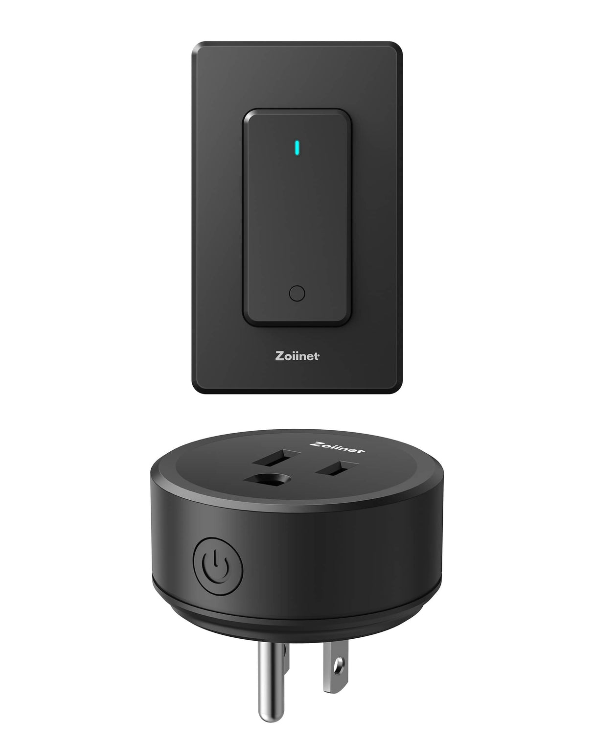 Zoiinet Remote Control Outlet Plug Switch, Buckle Design & Removable Wireless Light Switch, 300 ft, 1500W On Off Power Switch for Household Appliances, No Wiring No WiFi, Programmable, Black