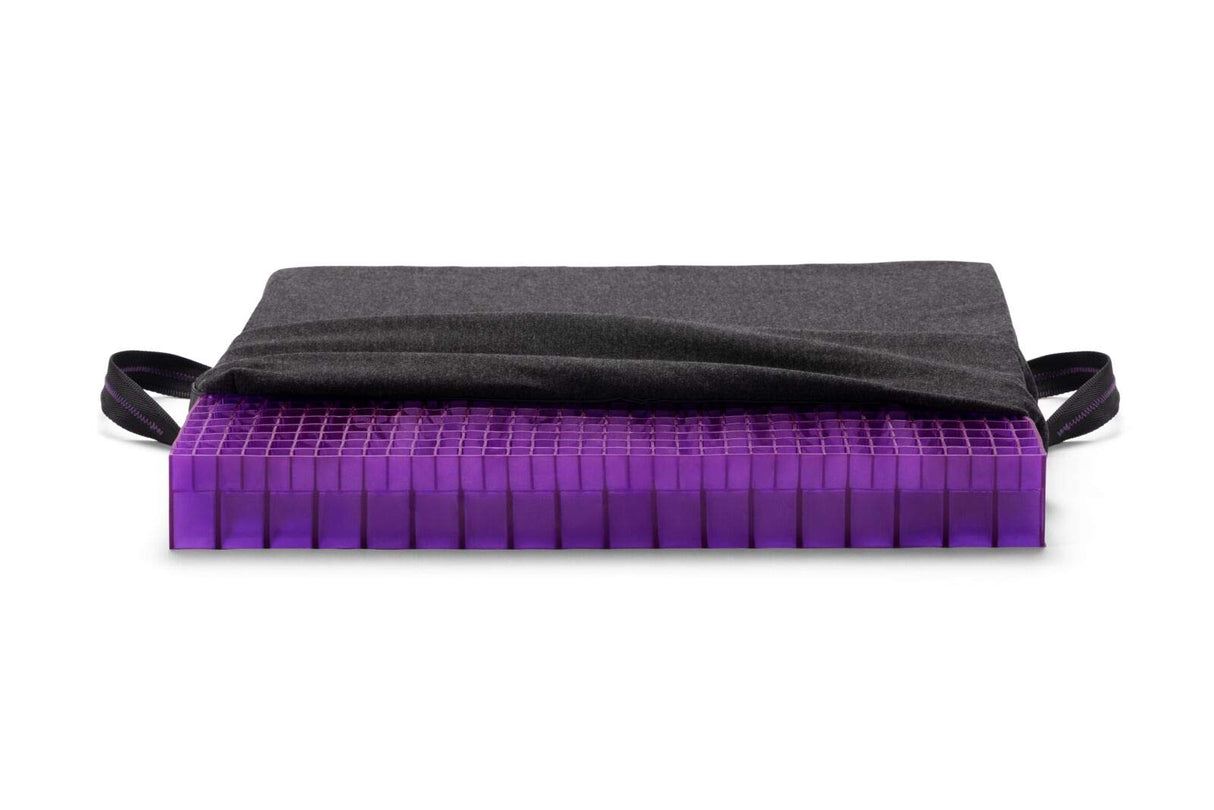 Purple Double Seat Cushion | Pressure Reducing Grid Designed for Ultimate Comfort | Designed for Office Chairs | Made in The USA
