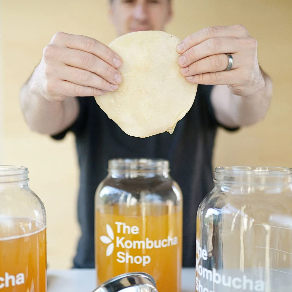 Organic SCOBY Kombucha Starter Kit - 100% Guaranteed to Brew - Fresh, Live Culture with Starter Liquid - The Kombucha Shop